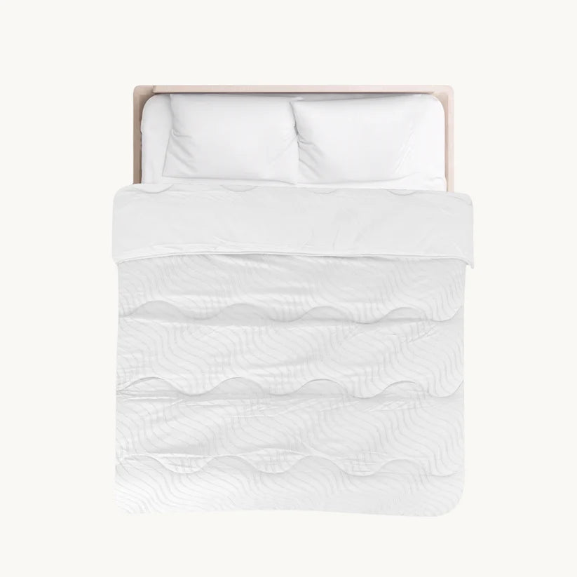 Decoware Easy dekbed zonder overtrek inclusief kussensloop - Tufted Waves - off white