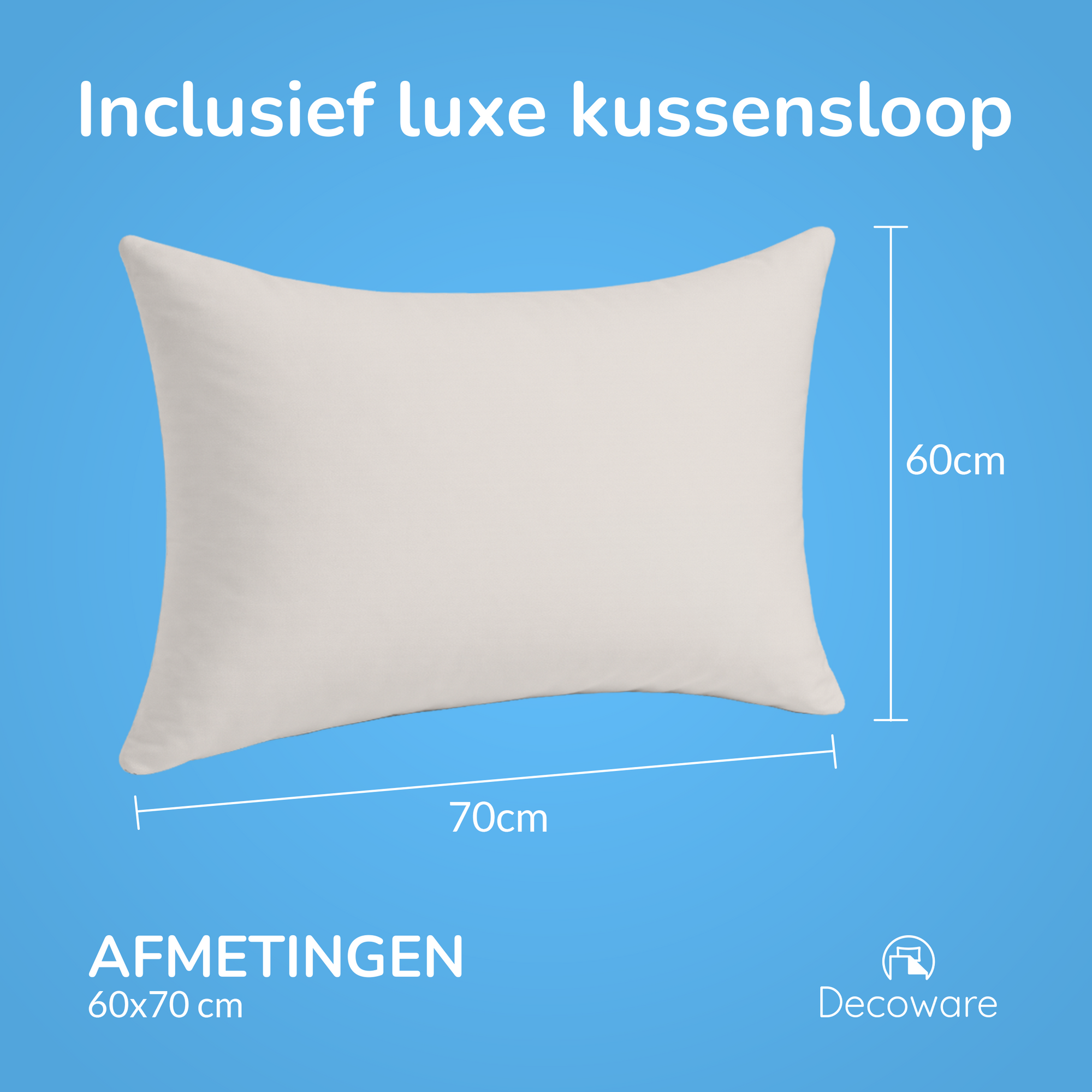 Decoware dekbedovertrek uni - Lichtzand - Katoensatijn