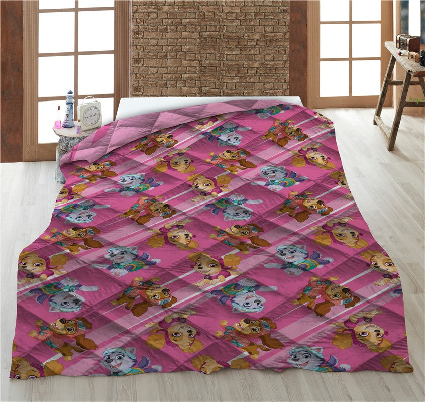 Paw Patrol dekbed zonder overtrek Everest, Skye & Zuma - eenpersoons (140x200 cm)