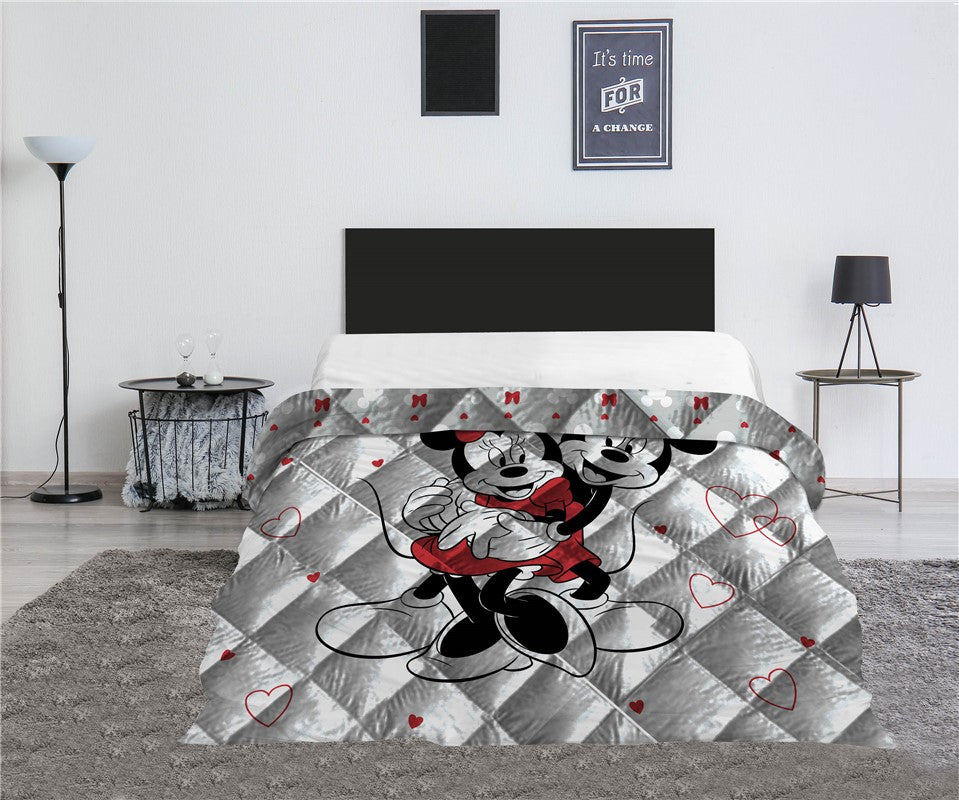 Dekbed zonder overtrek Mickey & Minnie - Lits-Jumeaux (240x220 cm)