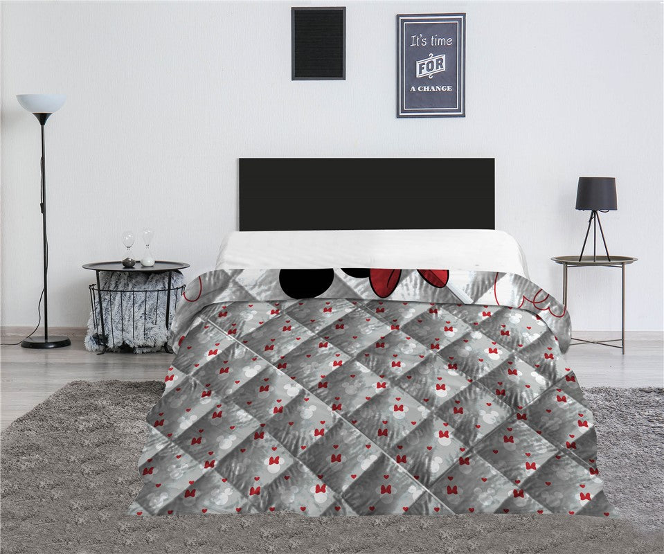 Dekbed zonder overtrek Mickey & Minnie - Lits-Jumeaux (240x220 cm)