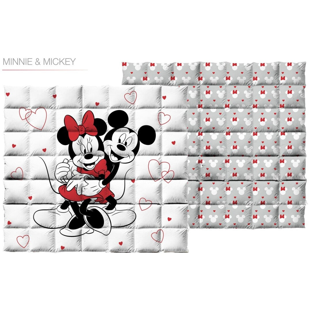 Dekbed zonder overtrek Mickey & Minnie - Lits-Jumeaux (240x220 cm)