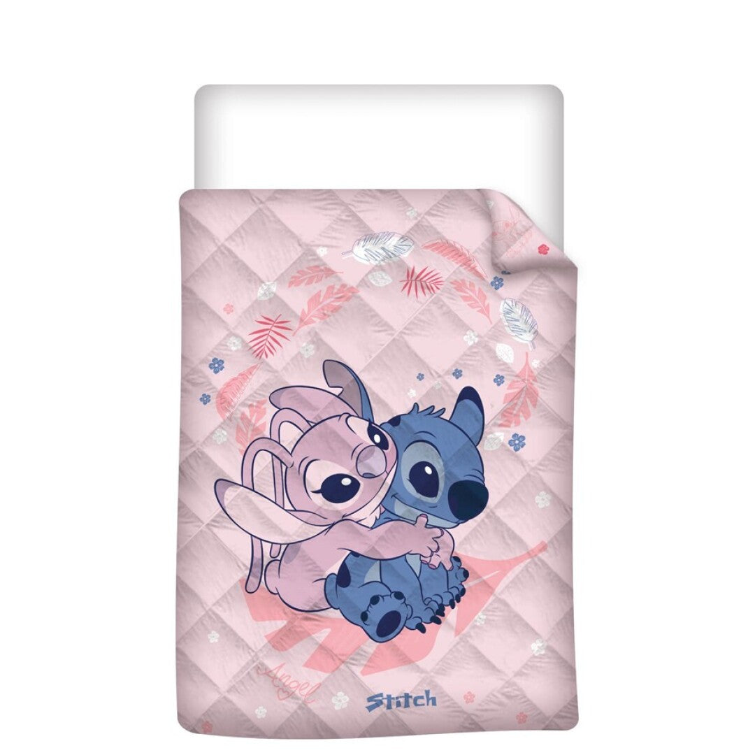 Lilo & Stitch dekbed zonder overtrek Stitch & Angel Cuddle - katoen - eenpersoons (140x200 cm)