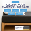 Teddy fleece hoeslaken - antraciet
