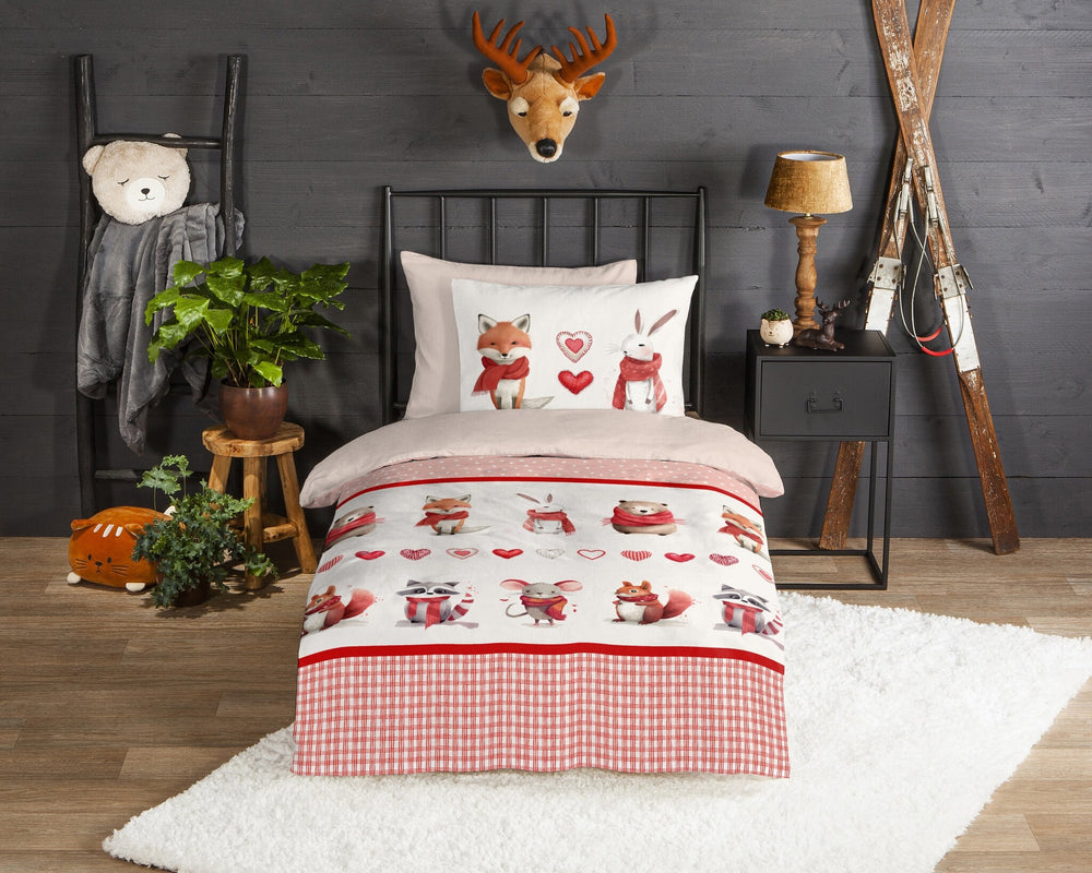 Good Morning dekbedovertrek Timmy - flanel - eenpersoons