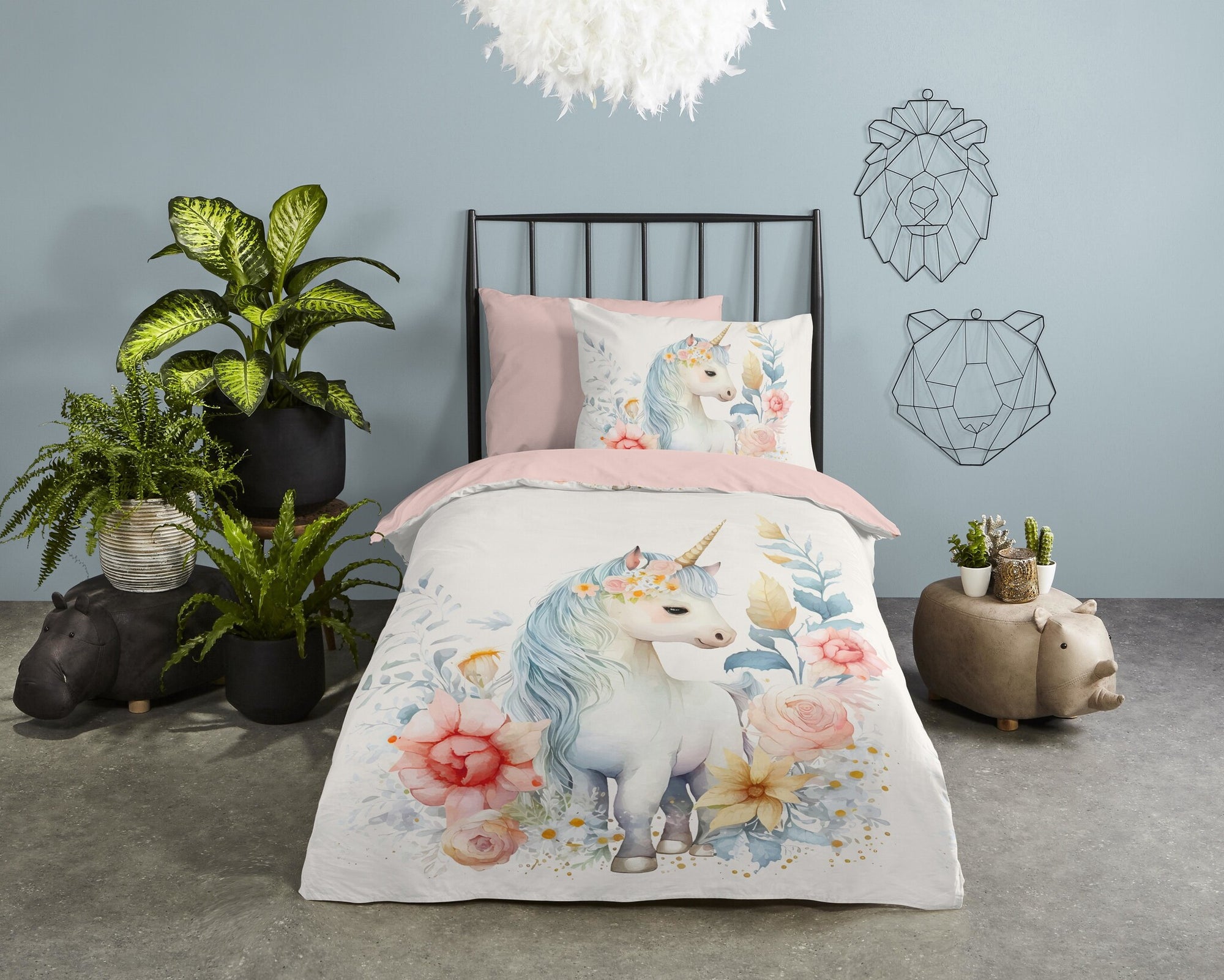 Kinderdekbedovertrek Unidream - Microvezel - 1-persoons (140x220 + 60x70 cm)