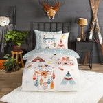 Kinderdekbedovertrek Dreamy - Flanel - 1-persoons (140x220 + 60x70 cm)