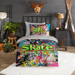 Good Morning kinderdekbedovertrek Skate - Flanel