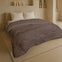 Decoware Easy dekbed zonder overtrek inclusief kussensloop - Tufted Curve - bruin