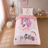 Decoware kinderdekbed zonder overtrek Pink dreams - Teddy - Katoen - Incl. kussensloop - 140x220 cm