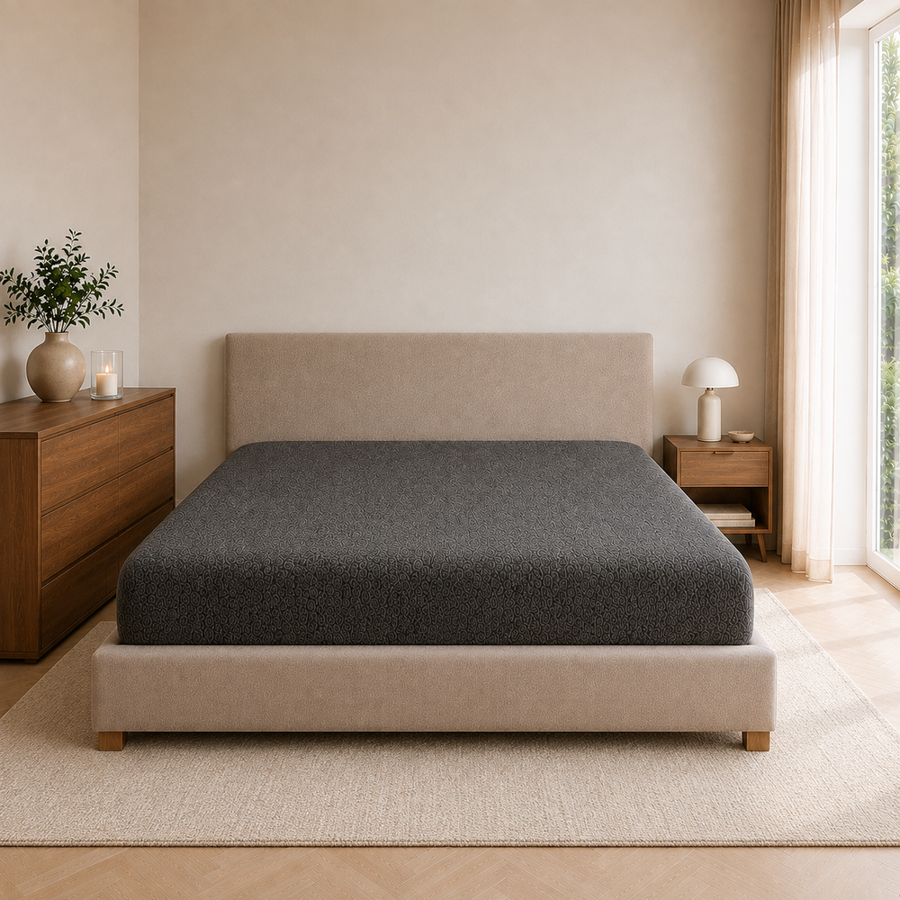 Teddy fleece hoeslaken - Antraciet