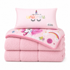 Decoware kinderdekbed zonder overtrek Pink dreams - Teddy - Katoen - Incl. kussensloop - 140x220 cm