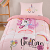 Decoware kinderdekbed zonder overtrek Pink dreams - Teddy - Katoen - Incl. kussensloop - 140x220 cm