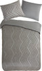 Pure dekbedovertrek Zigzag - Taupe - Microvezel