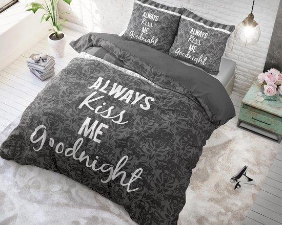 Sleeptime dekbedovertrek Kiss your Love - Katoen - Lits-jumeaux (240x220 + 2st 60x70cm)