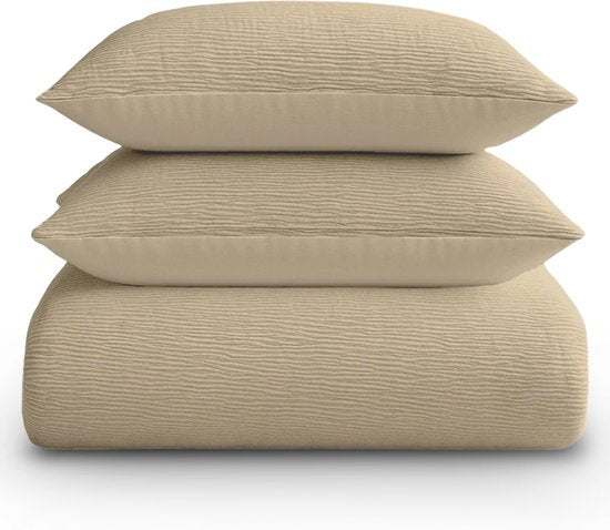 Decoware Easy dekbed zonder overtrek inclusief kussensloop - Mousseline - Taupe