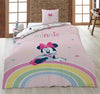Minnie Mouse kinderdekbedovertrek regenboog - polykatoen