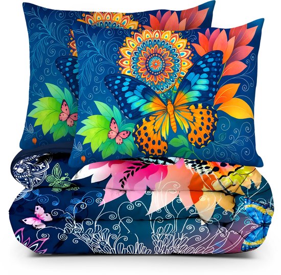 Decoware dekbedovertrek Butterfly Kingdom - microvezel