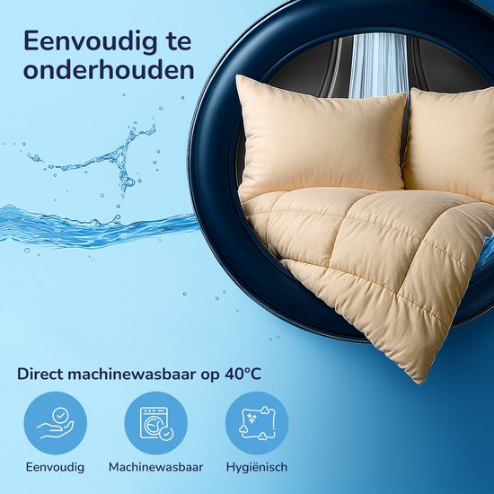 Decoware Easy dekbed zonder overtrek inclusief kussensloop - Mousseline - Taupe