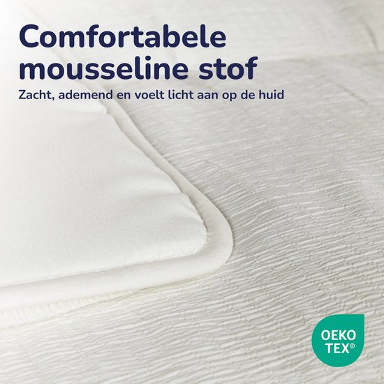 Decoware dekbed zonder overtrek incl. kussensloop - Mousseline - off white