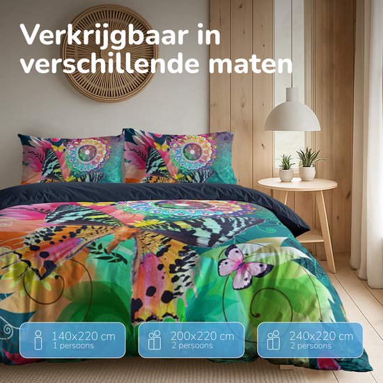 Decoware dekbedovertrek Butterfly Kingdom - microvezel