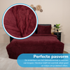 Teddy fleece dekbedovertrek - Wine - 2 kanten teddy - Lits-jumeaux XL (260x220 + 2st 60x70cm)