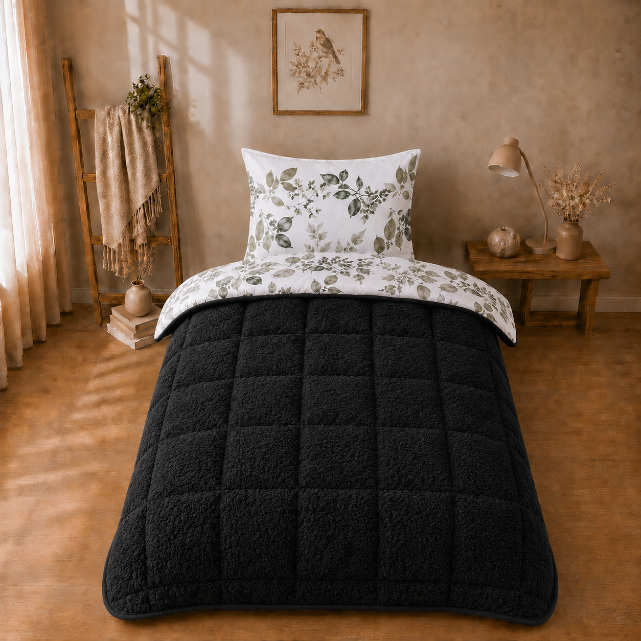 Decoware dekbed zonder overtrek Azura - Teddy - Katoen - Incl. Kussensloop - 140x220 cm
