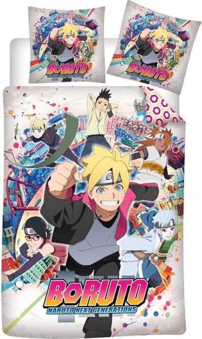 Naruto dekbedovertrek Boruto - microvezel - 1-persoons (140x200 + 65x65 cm)
