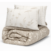 Decoware dekbed zonder overtrek incl. kussensloop Silhouette Leaves - zand - microvezel