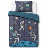 Decoware kinderdekbed zonder overtrek Space - Teddy - Katoen - Incl. kussensloop - 140x220 cm