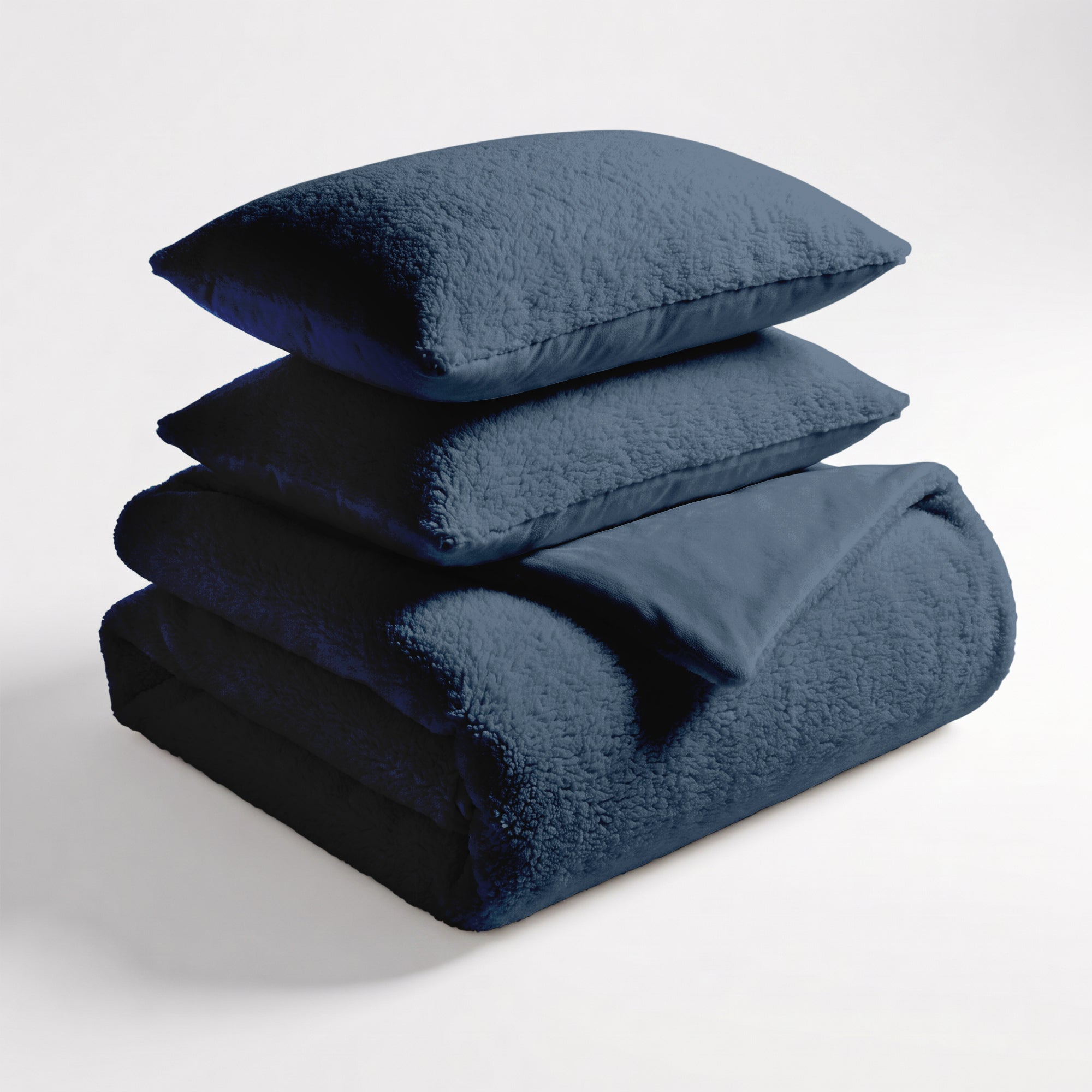 Zydante teddy dekbedovertrek - Blauw