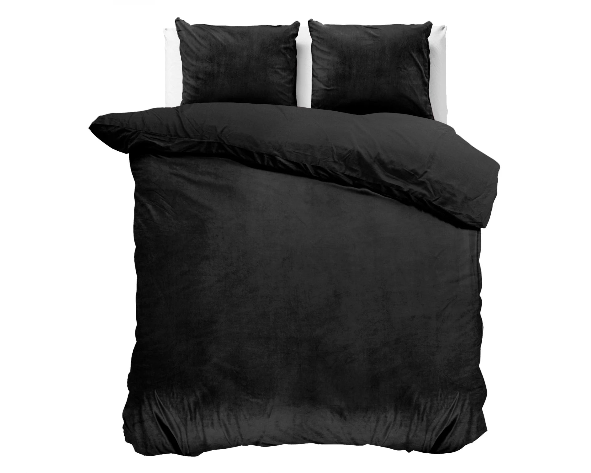Sleeptime dekbedovertrek - zwart - Velvet