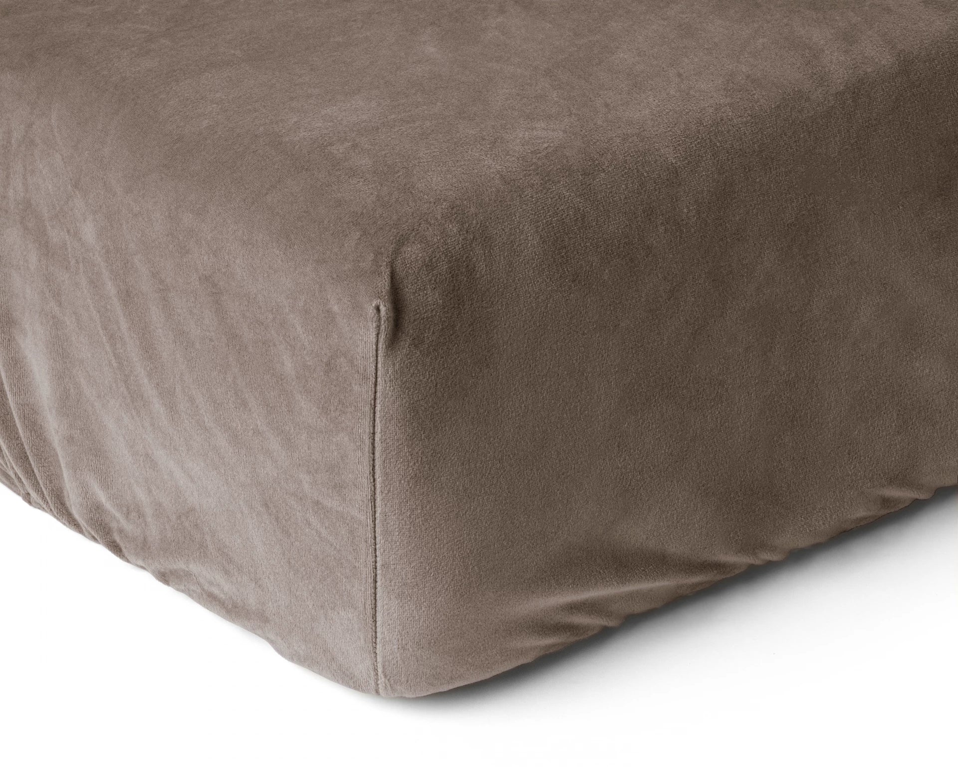 Velvet Hoeslaken - taupe