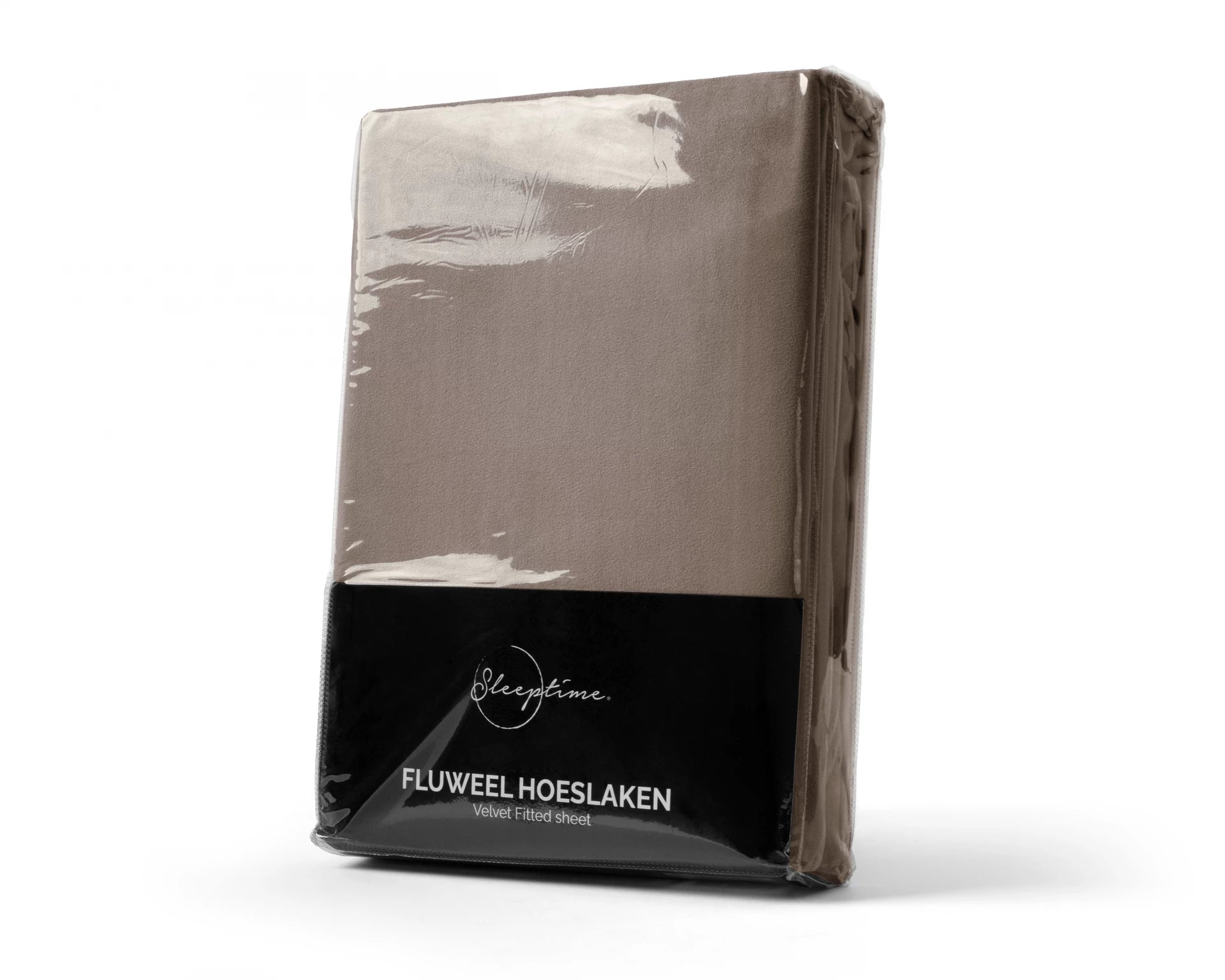 Velvet Hoeslaken - taupe