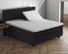 Splittopper hoeslaken - dubbel jersey - wit