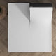 Splittopper hoeslaken - dubbel jersey - wit