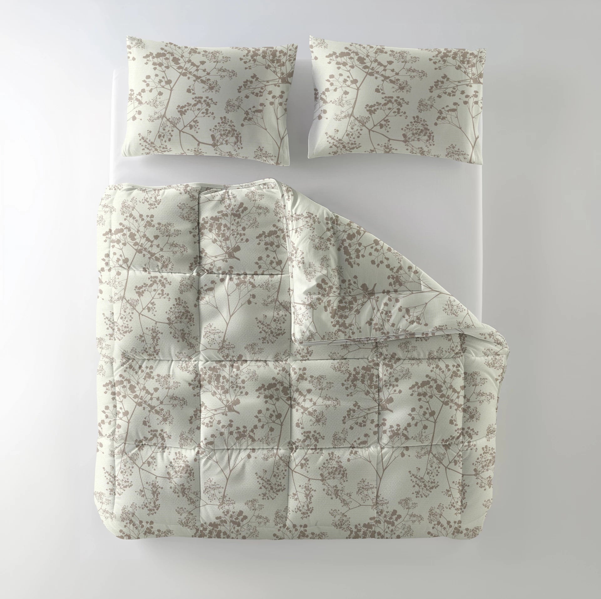 All-in one Lazy dekbed Fir Groen - inclusief kussensloop - micropercal - 300gsm