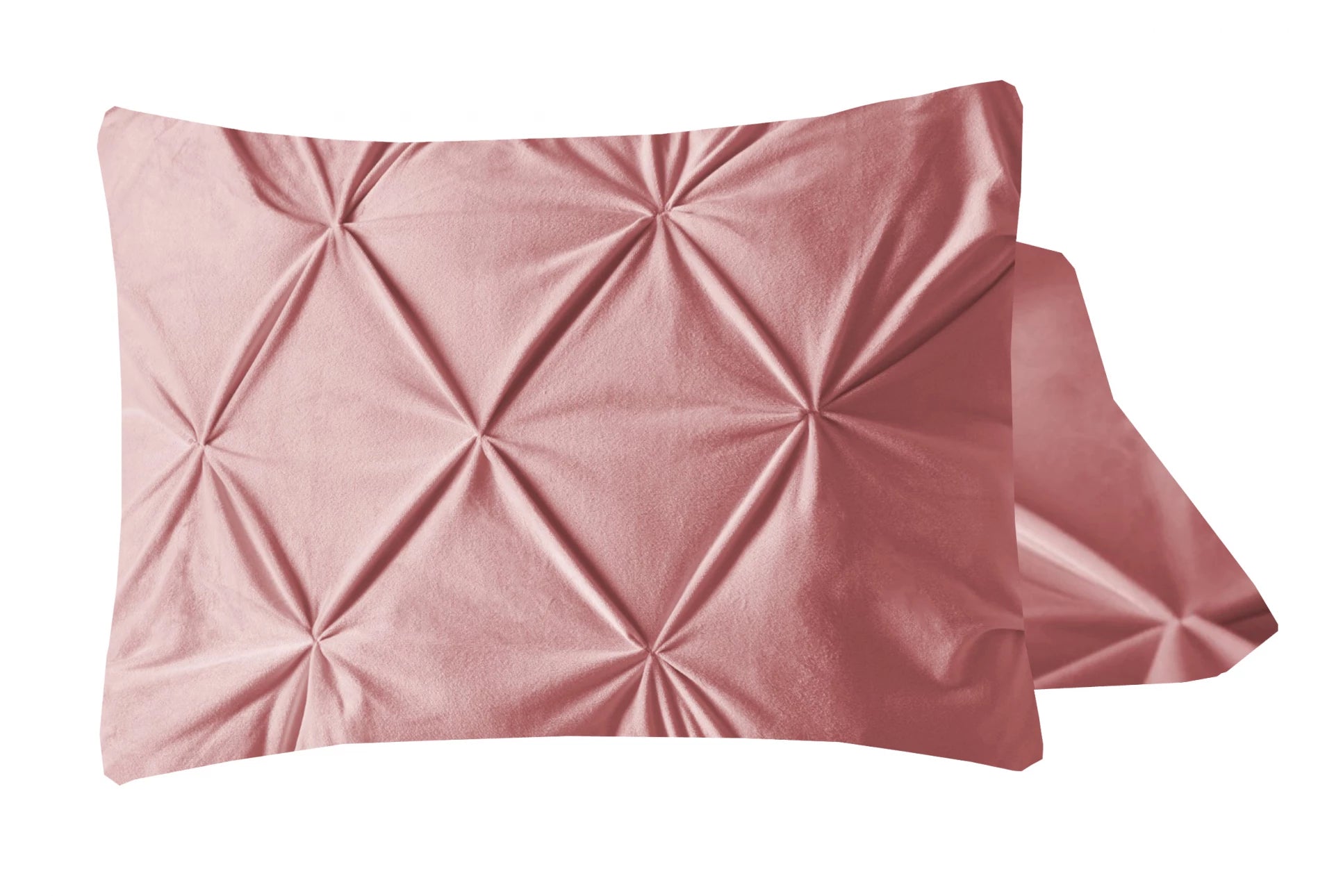 Velvet Pintuck kussensloop 60x70 cm - Roze - Per 2 stuks