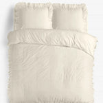 Sleeptime dekbedovertrek Ruffles - Crème - Microvezel