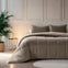Sleeptime Velvet Lazy dekbed zonder overtrek Excl. kussensloop - Taupe/Grijs