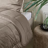 Sleeptime Velvet Lazy dekbed zonder overtrek Excl. kussensloop - Taupe/Grijs