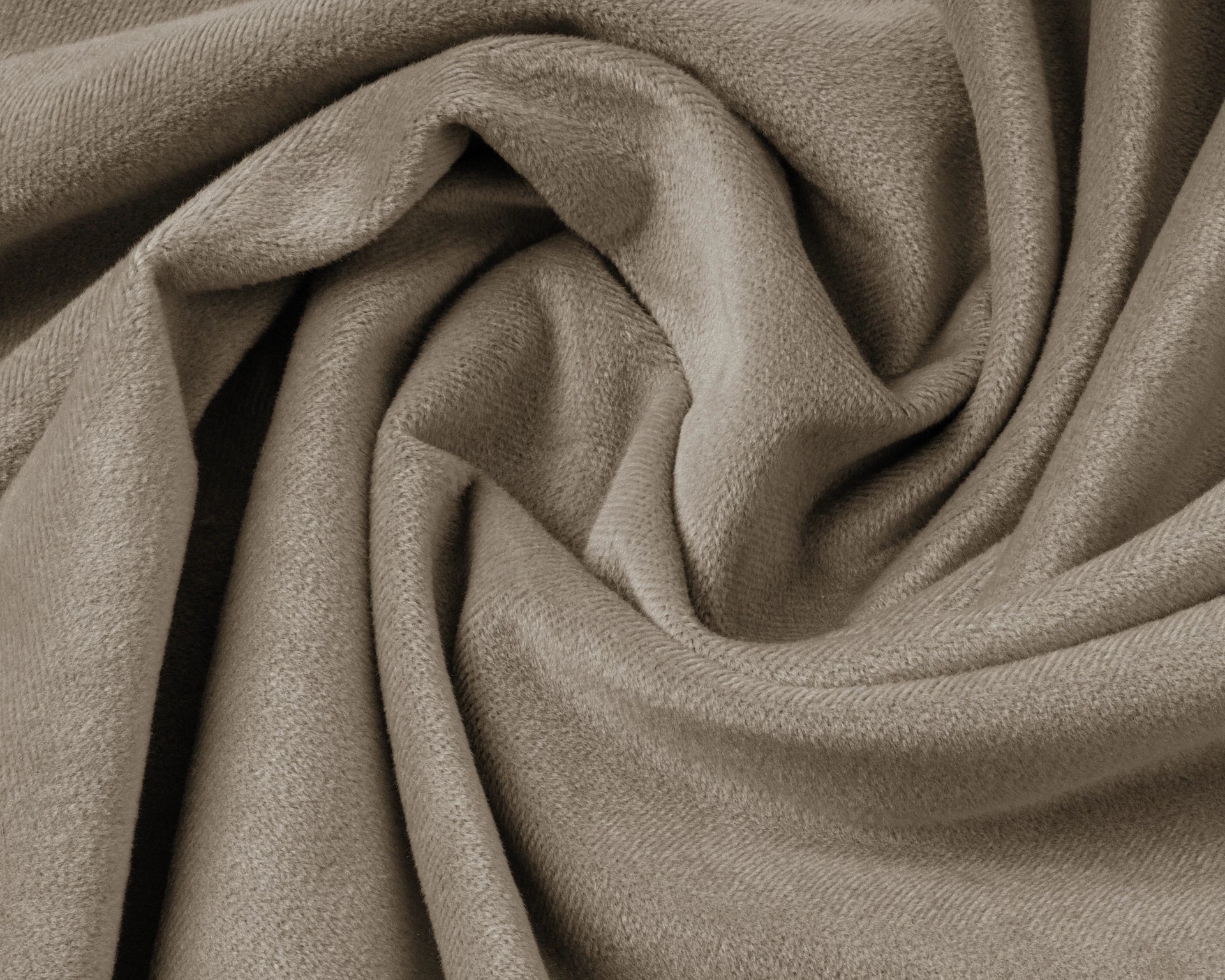 Kussensloop (Per 2 st) - Taupe/Grijs - Velvet - 60x70 cm