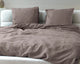 Primaviera Deluxe dekbedovertrek Waffle - taupe - katoen percale - 1-persoons (140x220 + 60x70 cm)
