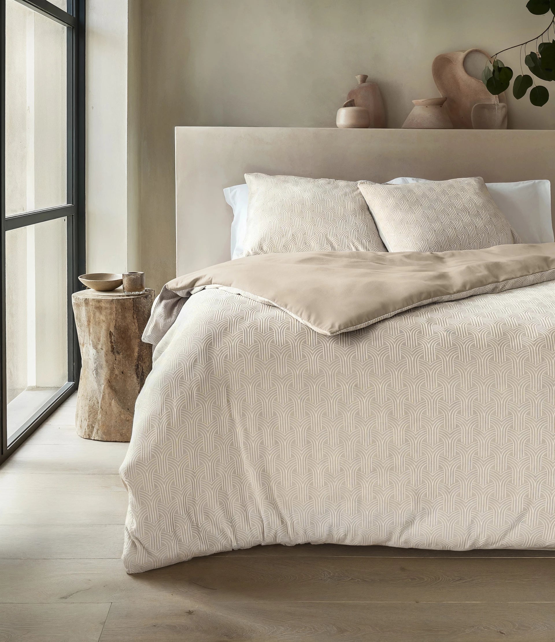 Sleeptime Flanel Art - Beige - Flanel Fleece