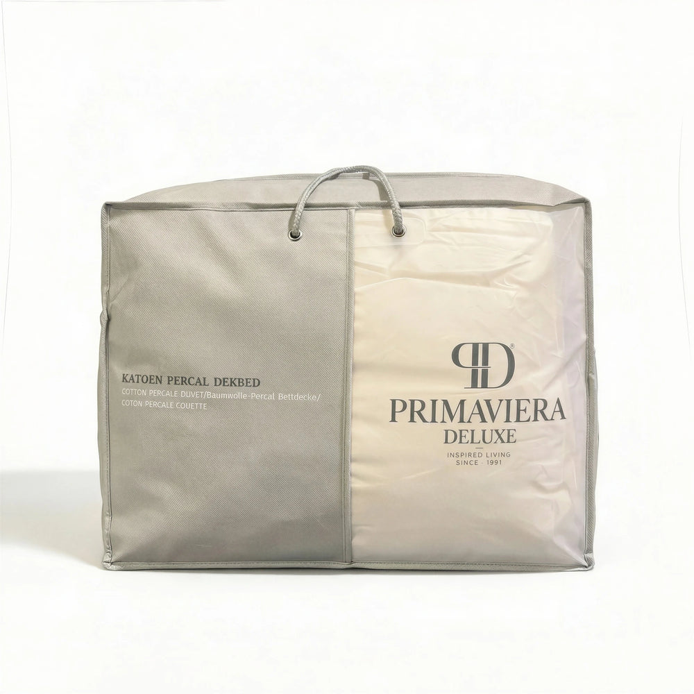 Primaviera Deluxe Lazy Dekbed zonder overtrek - Percale Katoen - Beige