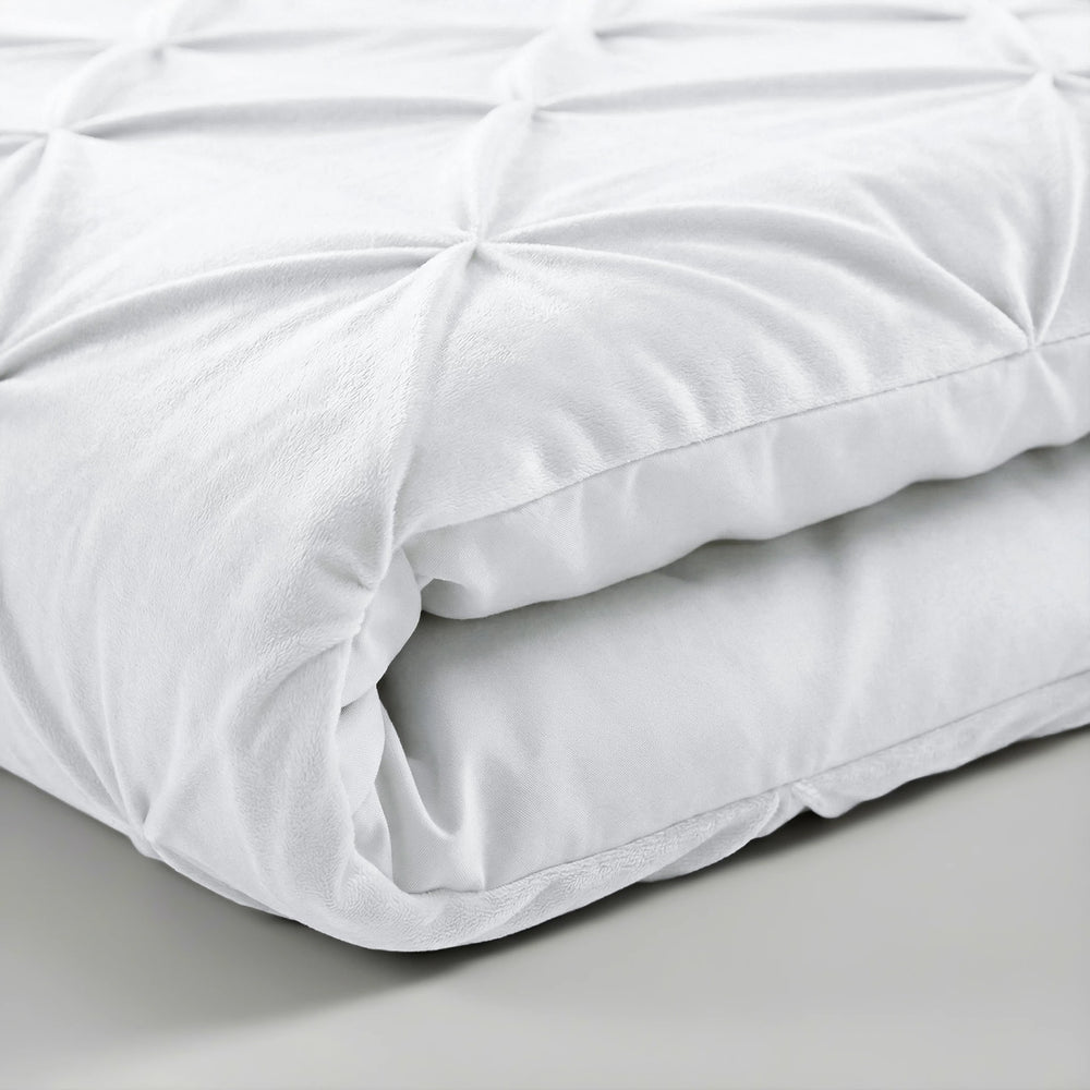 Sleeptime Lazy dekbed zonder overtrek Pintuck - Excl. kussensloop - Wit
