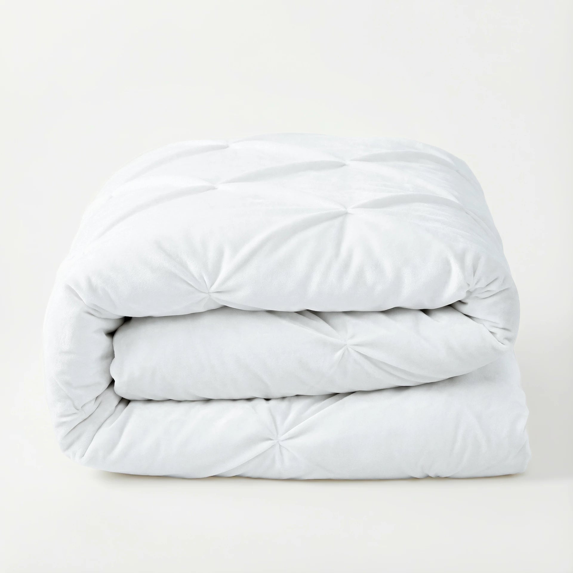 Sleeptime Lazy dekbed zonder overtrek Pintuck - Wit - Exclusief kussenslopen