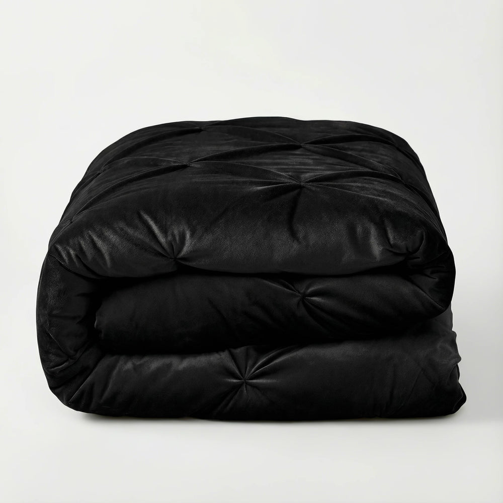 Sleeptime Lazy dekbed zonder overtrek Pintuck - zwart