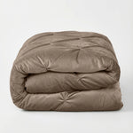 Sleeptime Lazy dekbed zonder overtrek Pintuck - Taupe - Exclusief kussenslopen
