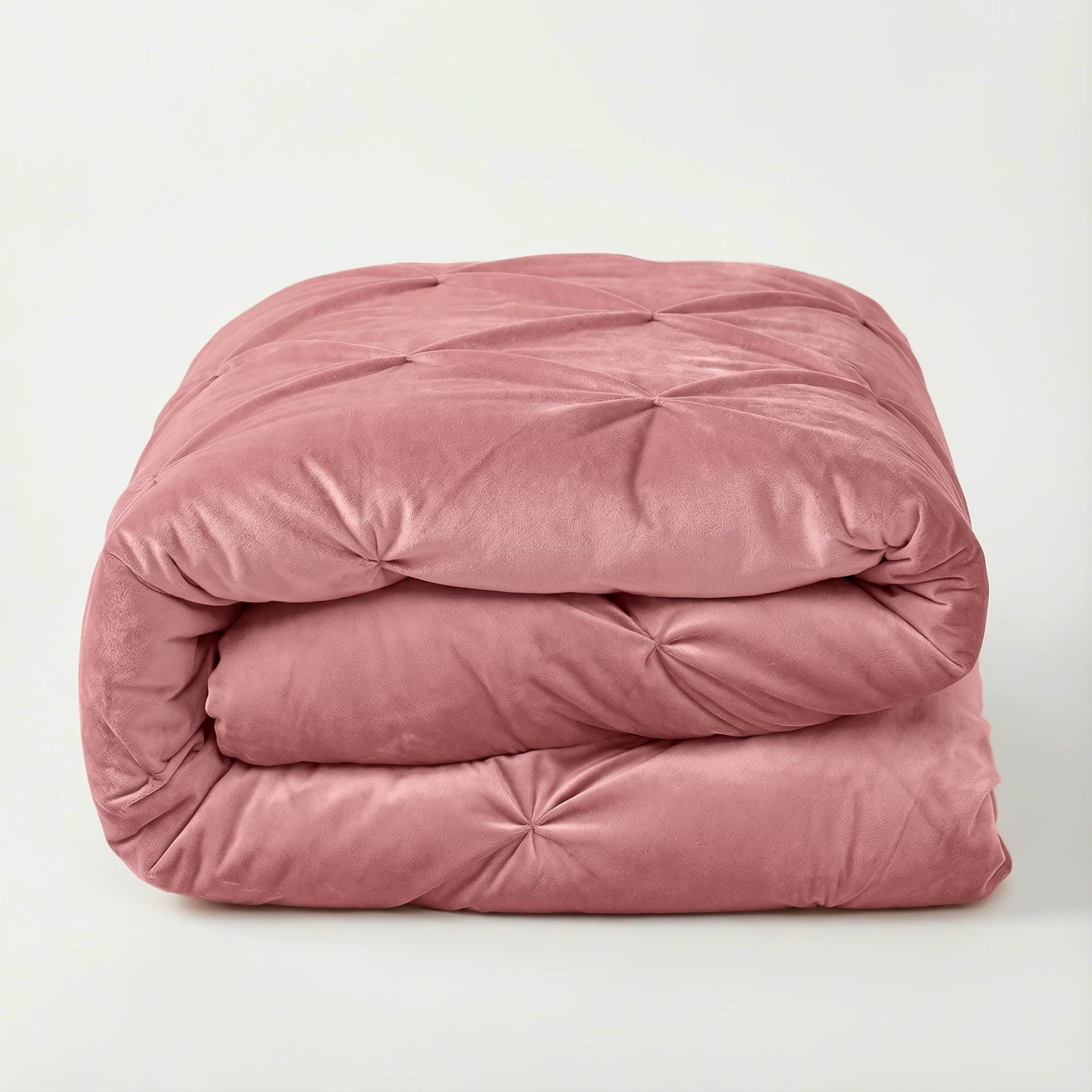 Sleeptime Lazy dekbed zonder overtrek Pintuck - Roze - Exclusief kussenslopen